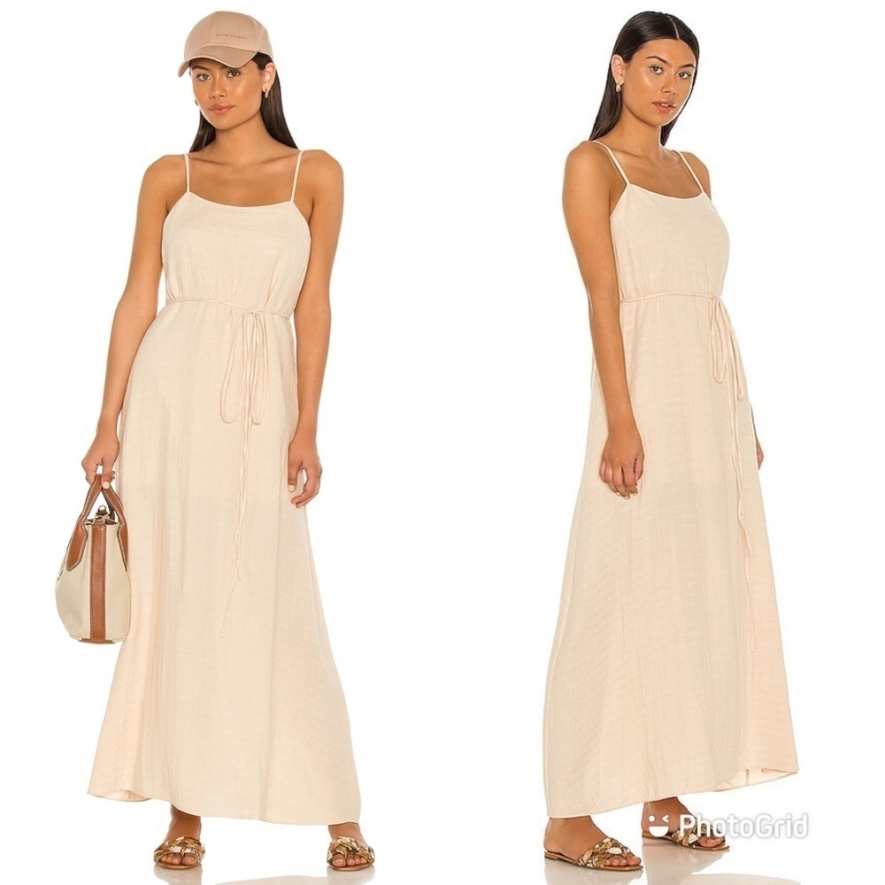 Dannijo Tie Waisted Dress Beige Sz Small